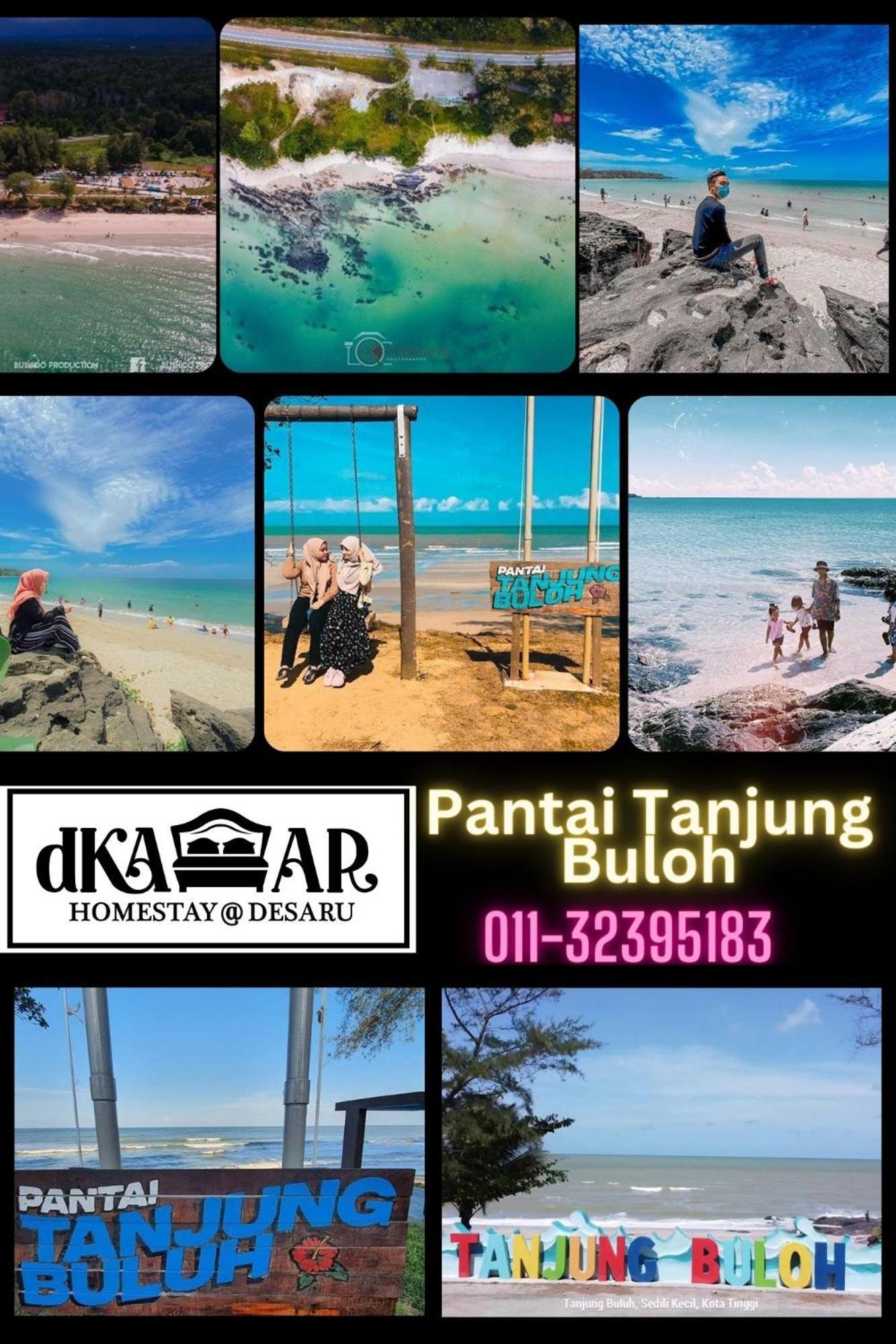 Dkamar Homestay At Desaru, Fully Aircond, Wifi, Coway, Street View 4 Min To Desaru Beach Kangkar Chemaran المظهر الخارجي الصورة